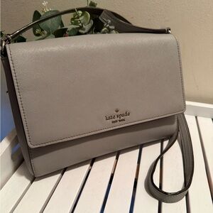Kate Spade Cove Street Dody Crossbody Bag Gray EUC